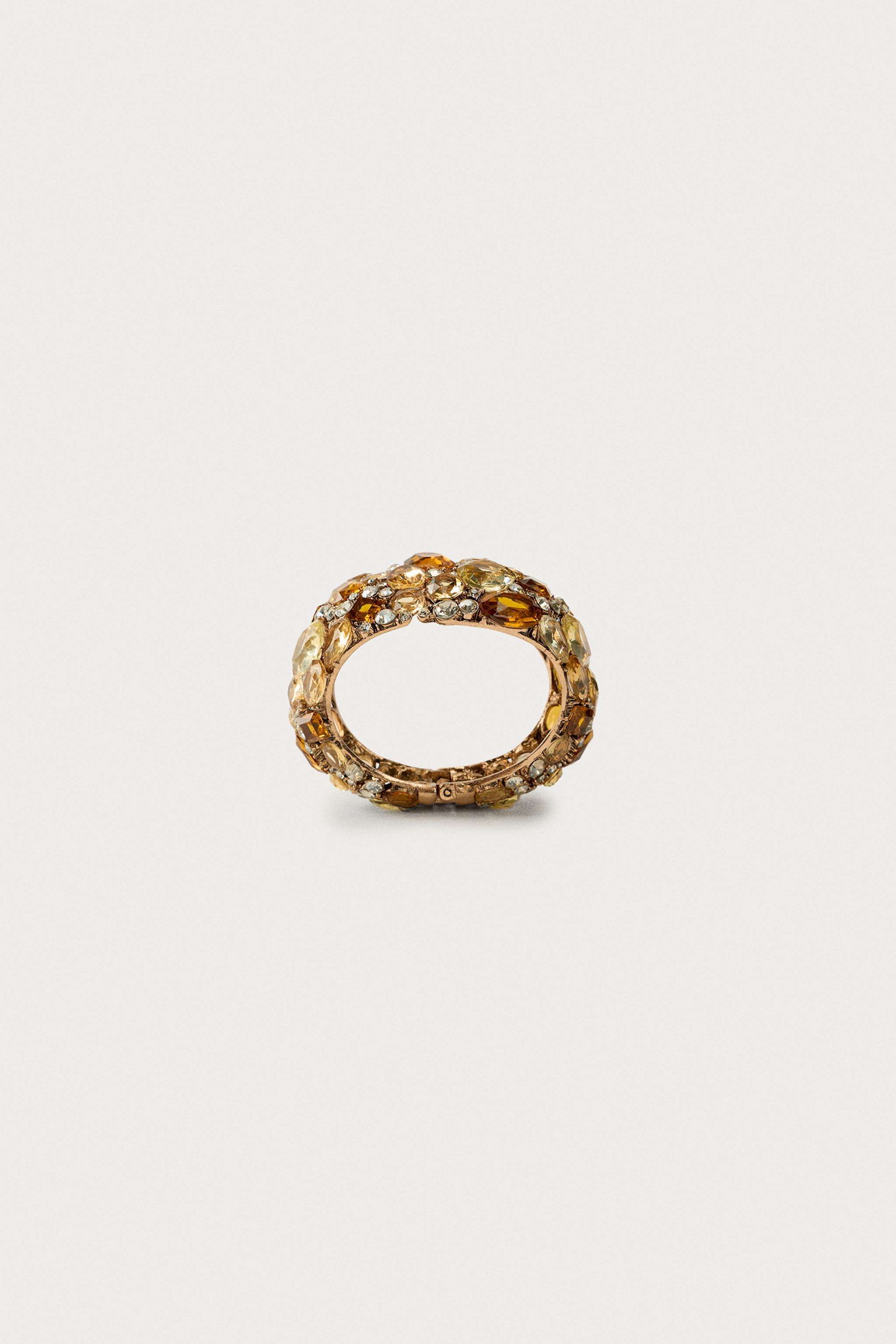 MARISA BERENSON X ZARA JEWELED METAL BRACELET